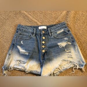 Vervet denim cutoff shorts